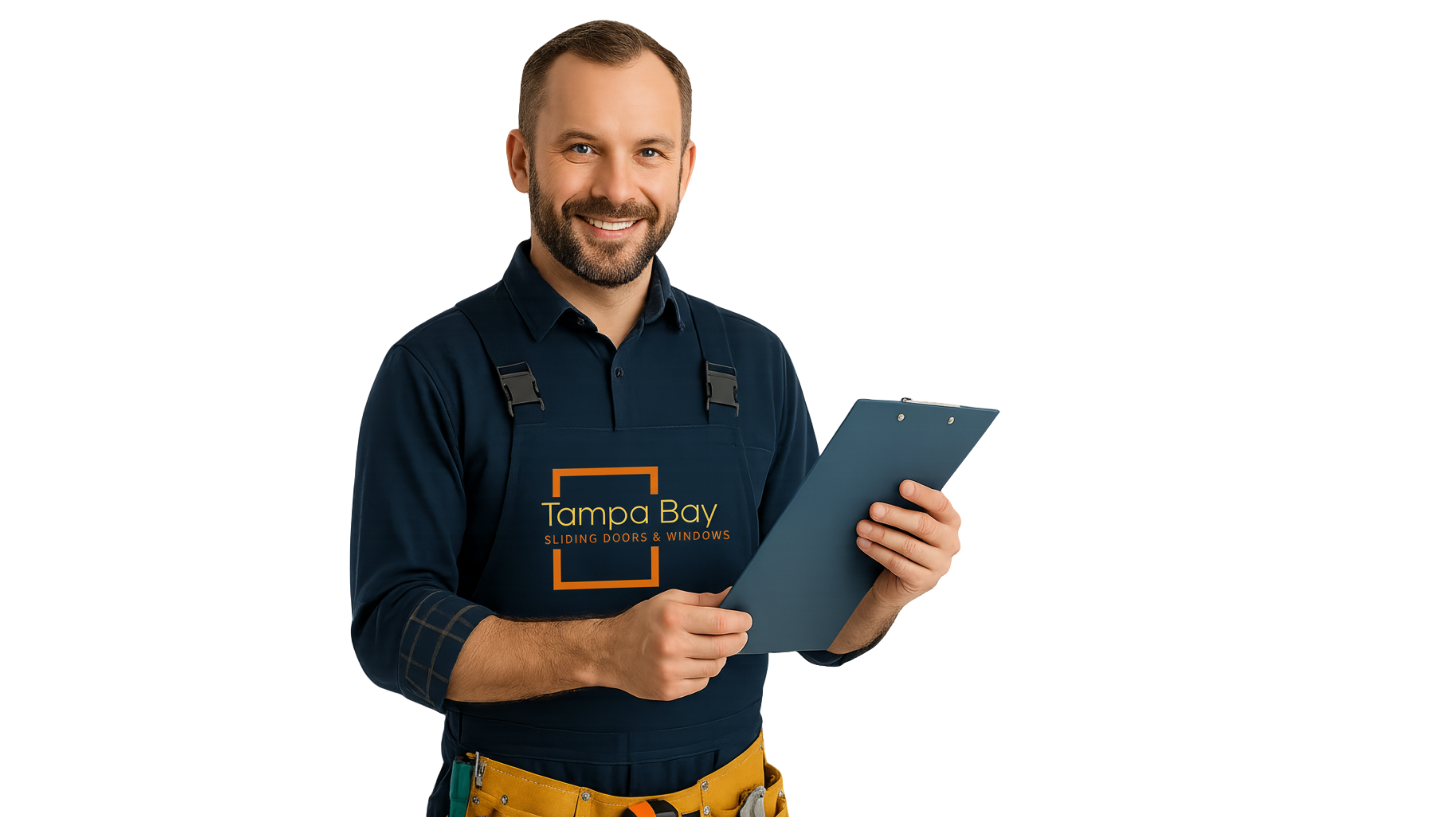 Tampa Bay Sliding Doors technician ready for service